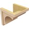 Ekena Millwork 12"W x 12"D x 12"H Wide Emerson Rough Cedar Woodgrain TimberThane Corbel, Primed Tan CORUR12X12X12EMRRCPR - alternate 3